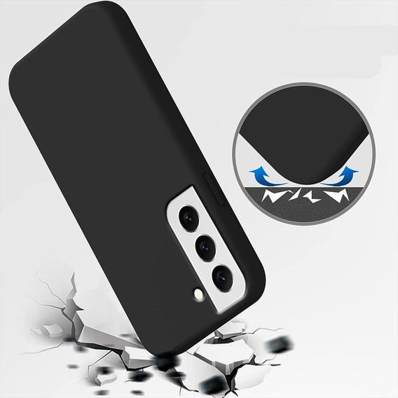 Case for Samsung Galaxy S22 5G, Silicone Lite, black