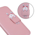 Flip case for Motorola Moto G22, Wallet Bunny, pink