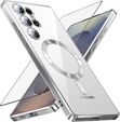 Case for Samsung Galaxy S25 Ultra, Electro MagSafe, silver + Screen Glass