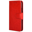 Flip case for TCL 305i, PU Leather Wallet Case, red