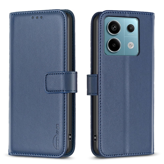 Flip case for Xiaomi Redmi Note 13 Pro 5G, BINFEN Wallet, blue
