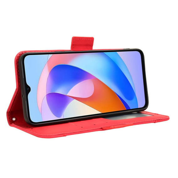 Flip case for Honor Magic 6 Lite 5G, Card Slot, red