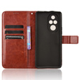 Flip case for Honor 200 Pro 5G, Crazy Horse Wallet, brown