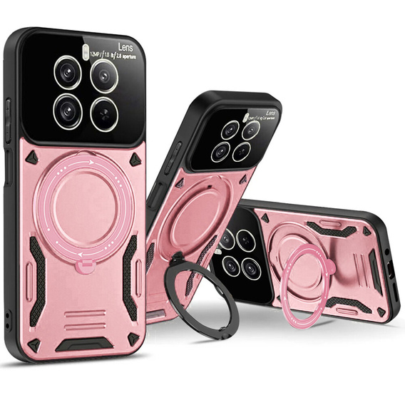 Armored Case for Realme 12 Pro 5G / 12 Pro+ 5G, Magnetic Ring, pink