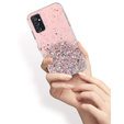 Case for Samsung Galaxy M52 5G, Glittery, pink
