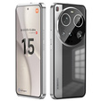 Case for Xiaomi 15 Ultra, Magnetic Dual Glass, silver
