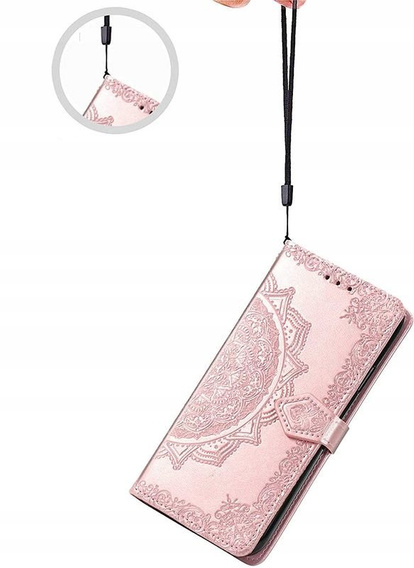 Flip case for Samsung Galaxy M52 5G, Mandala, pink