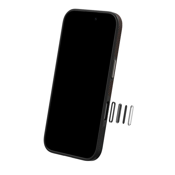 BENKS Kevlar Magnetic Armor Pro Prestige 600D Y065 case for MagSafe with active button for iPhone 16 Pro