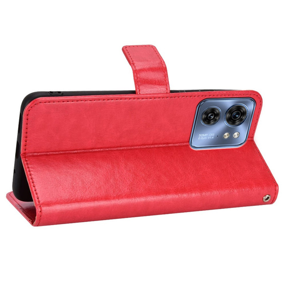 Flip case for Motorola Edge 40, Wallet, red