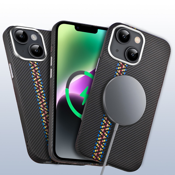 MagSafe's iPhone 14 Case, Carbon Fiber, black