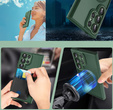 Case for Samsung Galaxy S25 Ultra, for MagSafe, ERBORD Matt Case, green + Screen Glass