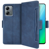 Flip case for Motorola Moto G14, Card Slot, blue