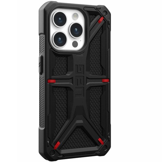 Case Urban Armor Gear for iPhone 15 Pro, Monarch, Kevlar black