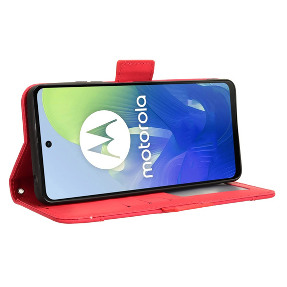 Flip case for Motorola Moto G24 / G24 Power / G04, Card Slot, red
