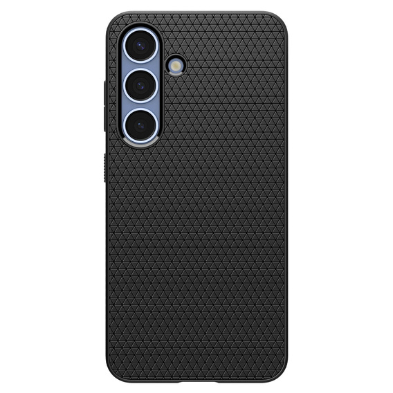 Spigen case for Samsung Galaxy S25+ Plus, Liquid Air, black + 9H Tempered Glass