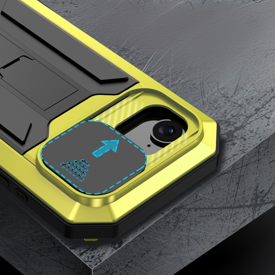 Armored case for iPhone 16E, R-JUST, yellow