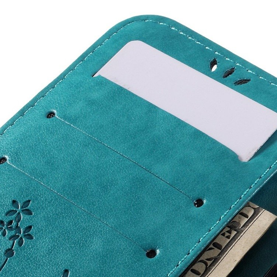 Flip case for Samsung Galaxy S7 Edge, Butterfly, blue