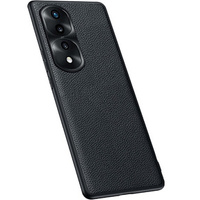Leather case for Honor 70 5G, leather hybrid, black