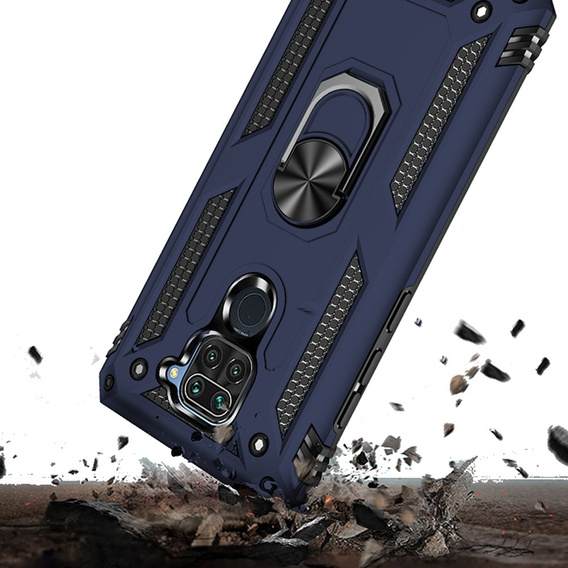 Armor Case for Xiaomi Redmi Note 9, Nox Case Ring, blue