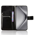 Flip case for Huawei Pura 70, Crazy Horse Wallet, black