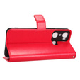 Flip case for Infinix Hot 20i, Crazy Horse Wallet, red