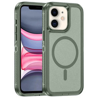 Case with frame for iPhone 11, for MagSafe, green