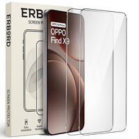 2x ERBORD 9H Hard Glass Tempered Glass for Oppo Find X9