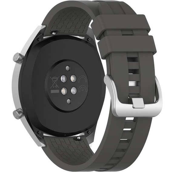 22mm Silicone strap with buckle for Huawei Watch GT / Watch GT2 - White
