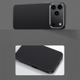 BENKS Kevlar Armor PRO Carbon Fiber 600D A070 case for MagSafe with active button for iPhone 17 Pro Max
