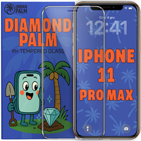 Diamond Palm Tempered Glass for iPhone 11 Pro Max