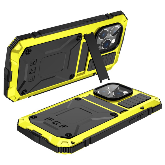 Case for iPhone 14 Pro, R-JUST, armoured, yellow