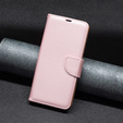 Flip case for Samsung Galaxy A34 5G, Wallet Litchi Magnet, pink rose gold