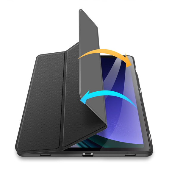 Case for Samsung Galaxy Tab S10 Lite / S10 FE / S9 FE, Dux Ducis TOBY, black