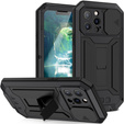 Case for iPhone 13 Pro Max, R-JUST CamShield Slide, armoured, black