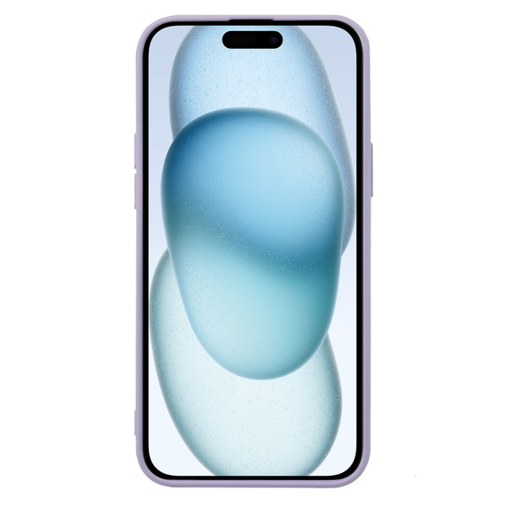 Case for iPhone 15, Silicone Lite, purple