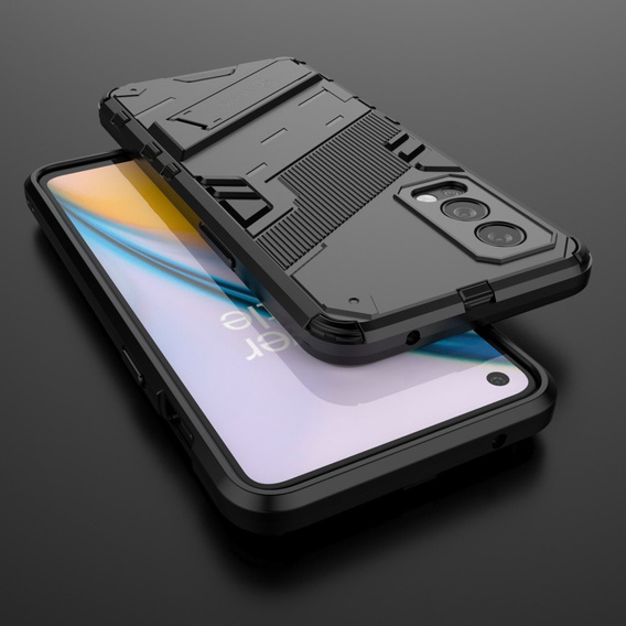 Case for OnePlus Nord 2 5G, Military kickstand, blue
