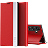 Flip case for Samsung Galaxy A35 5G, Side Magnetic, red