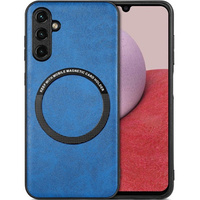 Case for Samsung Galaxy A14 5G, Leather Hybrid MagSafe, blue