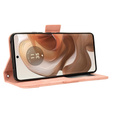 Flip case for Motorola Edge 50 Ultra, Card Slot, pink