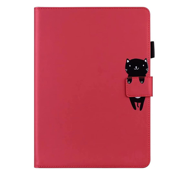 Case for iPad 10.2" 2021/2020/2019 (9/8/7 gen.), with flap, animal, red