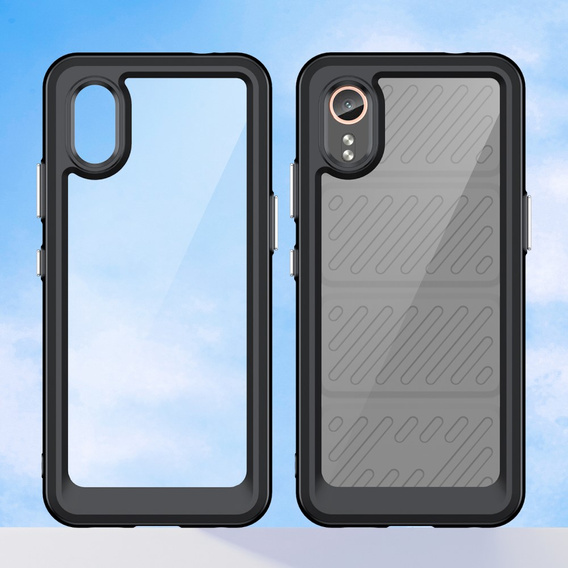 Case for Samsung Galaxy Xcover 7, Fusion Hybrid, transparent / black