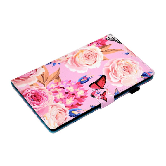 Case for Lenovo Tab M10 Plus 10.6 Gen 3 125F/128F, flowers and butterfly