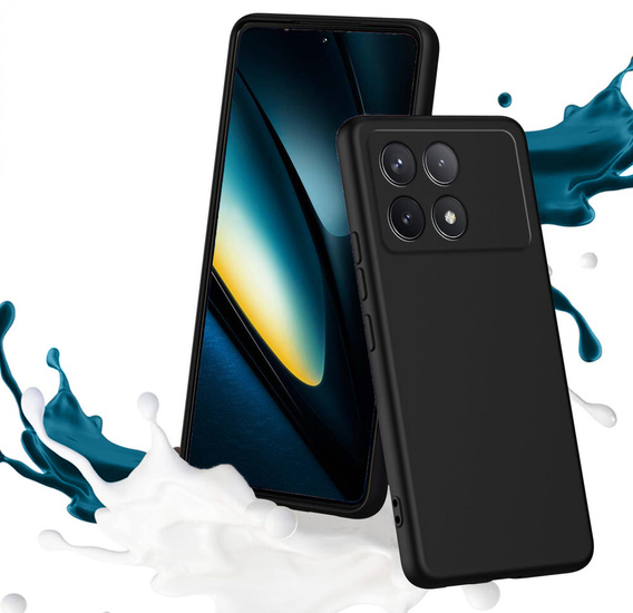 Case for Xiaomi Poco F6 Pro, Silicone Lite, black