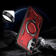 Case for Samsung Galaxy S24 FE, Military MagSafe, red