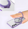 Magnetic Case for Samsung Galaxy A56, for MagSafe, purple + 9H Glass
