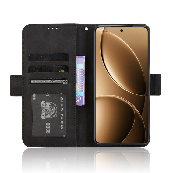Flip case for Xiaomi Poco F7 Pro, Card Slot, black