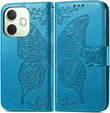 Flip case for Oppo A5 Pro 5G, Butterfly, blue