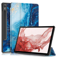 Case for Samsung Galaxy Tab S9, Smartcase Hybrid Pen Slot, sea wave