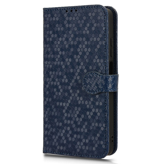 Flip case for Motorola Moto G24 / G24 Power / G04, Wallet Rhombus, blue