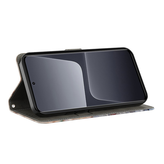 Flip case for Xiaomi Redmi Note 12 4G, Wallet Wings, gold